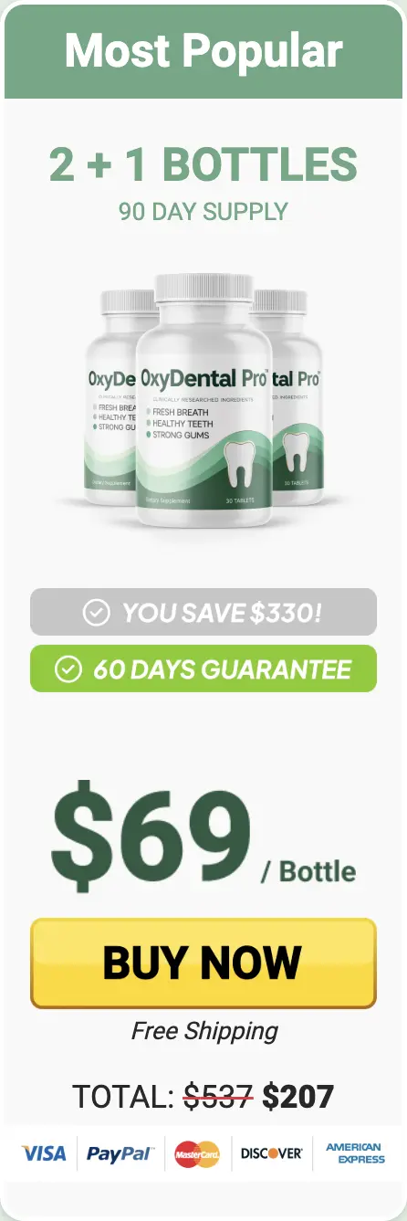 OxyDental Pro three bottles order