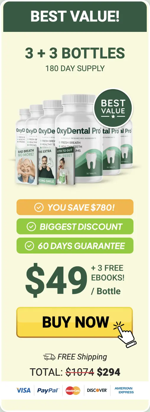 OxyDental Pro 6 bottles